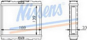 P10 {P11 97-/P12 02-} РАДИАТОР ОТОПИТЕЛЯ (NISSENS) (NRF) (GERI) (см.каталог)