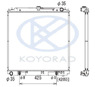 PATFINDER РАДИАТОР ОХЛАЖДЕН AT 4 (бензин) (KOYO)