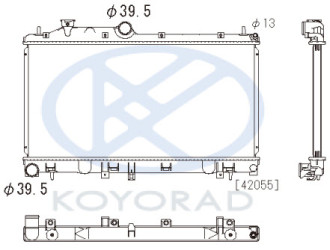 IMPREZA {FORESTER 08-} РАДИАТОР ОХЛАЖДЕН (KOYO)