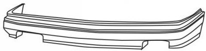 CAMRY {STD/DX/LE} БАМПЕР ПЕРЕДН (USA) ЧЕРН