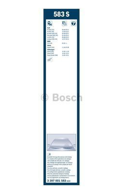 Комплект стеклоочистителей Bosch Twin Spoiler 583S