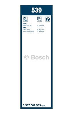 Комплект стеклоочистителей Bosch Twin 539
