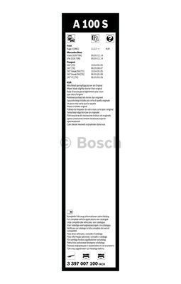 Комплект стеклоочистителей Bosch Aerotwin A 100 S