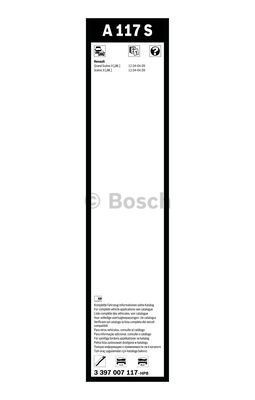 Комплект стеклоочистителей Bosch Aerotwin A 117 S
