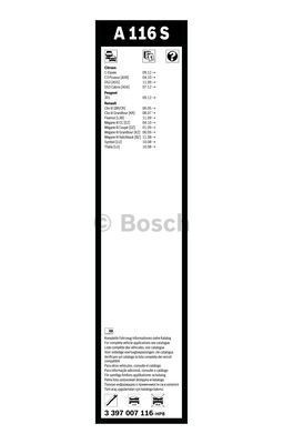 Комплект стеклоочистителей Bosch Aerotwin A 116 S