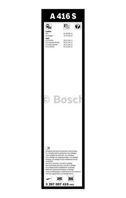 Комплект стеклоочистителей Bosch Aerotwin A 416 S