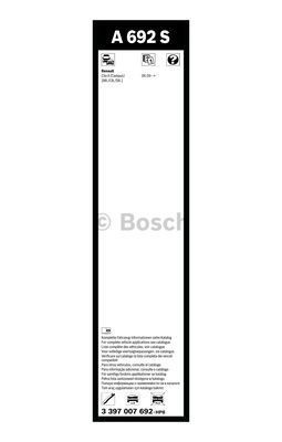 Комплект стеклоочистителей Bosch Aerotwin A 692 S