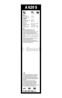 Комплект стеклоочистителей Bosch Aerotwin A 620 S