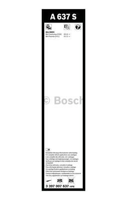Комплект стеклоочистителей Bosch Aerotwin A 637 S