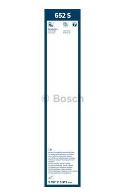 Комплект стеклоочистителей Bosch Twin Spoiler 652S