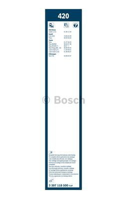 Комплект стеклоочистителей Bosch Twin 420