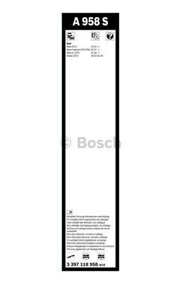 Комплект стеклоочистителей Bosch Aerotwin A 958 S