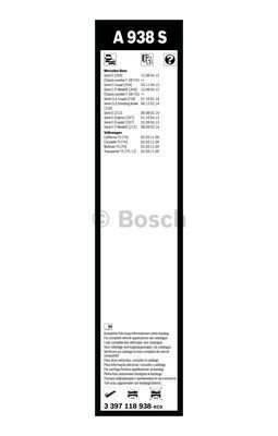 Комплект стеклоочистителей Bosch Aerotwin A 938 S