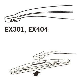 Щетка стеклоочистителя Trico ExactFit EX301