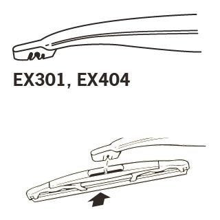 Щетка стеклоочистителя Trico ExactFit EX304