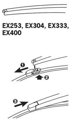 Щетка стеклоочистителя Trico ExactFit EX304