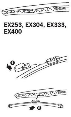 Щетка стеклоочистителя Trico ExactFit EX304