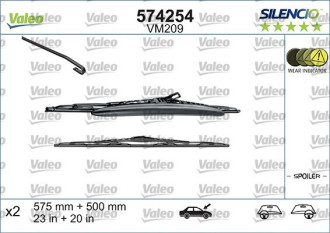 Комплект стеклоочистителей Valeo Silencio Performance KIT x2 VM209