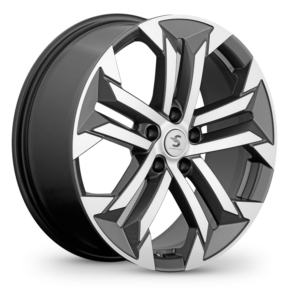 СКАД Premium  КР015 (19Haval F7/F7x)  7,5\R19 5*114,3 ET40  d64,1  Diamond gloss graphite  [76953]