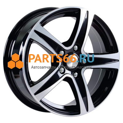8x18/5x120 ET35 D72,6 Sakura (КЛ146) Black Glossy Polished