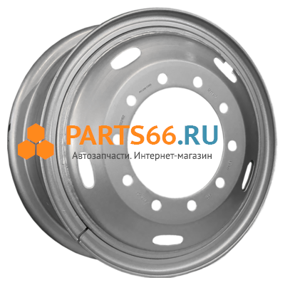 8,5x24/10x335 ET180 D281 Silver (2852402) (16 мм) Камаз 6580 / Вольво / Скания / Ман / Мерседес (камера) 4 750 кг
