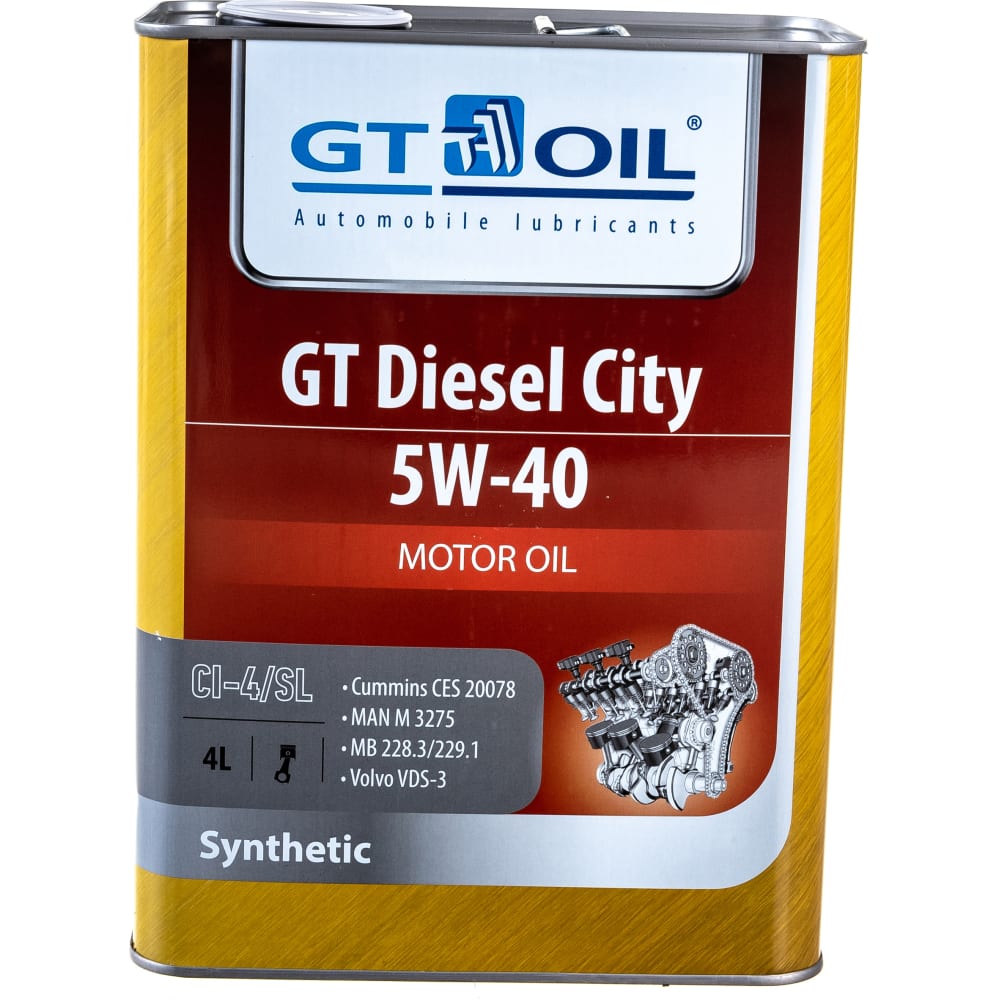 Масло GT OIL Diesel City SAE 5W-40 API CI-4/SL | Автомобильные масла |  Автомобильные масла и смазки | Автогаражное оборудование | Товары для авто  и СТО | Parts66.ru