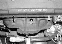  Снятие и установка выпускного коллектора Honda Civic