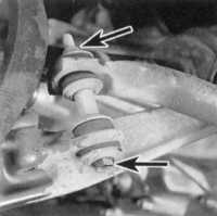  Снятие и установка переднего стабилизатора поперечной устойчивости с опорными втулками Honda Civic