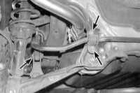  Снятие и установка штанги заднего стабилизатора поперечной устойчивости с опорными втулками Honda Civic