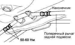 Наконечник левого поперечного рычага