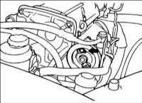  Проверка натяжения ремня привода насоса гидроусилителя руля Hyundai Elantra