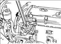  Проверка натяжения ремня привода насоса гидроусилителя руля Hyundai Elantra