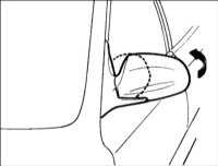  Складывание наружных зеркал заднеговида Hyundai Accent