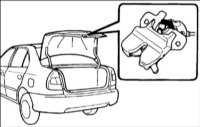  Аварийное открывание замка крышкибагажника Hyundai Accent