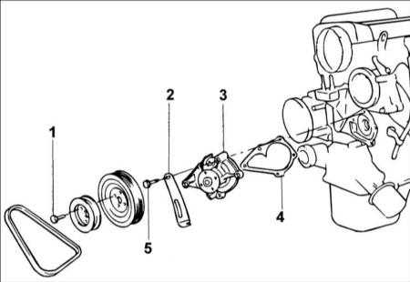  Водяной насос двигателя DOHC Hyundai Accent