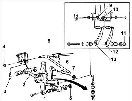 Ремонт Hyundai Accent +: замена втулки заднего поперечного рычага (а и в) задней подвески