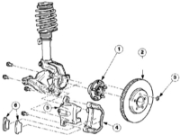  Замена дисков тормозного механизма Ford Mondeo