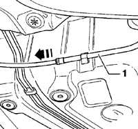  Снятие и установка тросов ручного тормоза Volkswagen Golf IV
