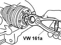  Замена внутреннего шарнира равных угловых скоростей Volkswagen Passat B5