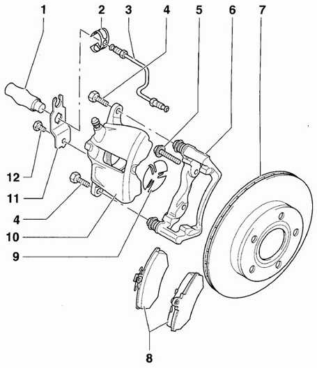  Замена передних тормозных колодок на суппорте Lucas Volkswagen Passat B5