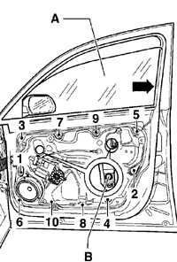  Кронштейн двери Volkswagen Passat B5