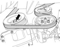  Проверка состояния приводных ребристых ремней Audi A3