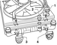  Снятие и установка радиатора и вентилятора Audi A3