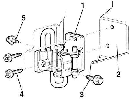  Снятие и установка передней двери и держателя регулировочных элементов Audi A3