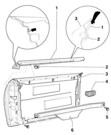  Снятие и установка щитка и балки бокового усилителя/планки шахты окна Audi A3