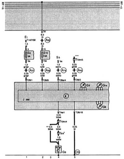Система распределения воздуха отопителя и кондиционера