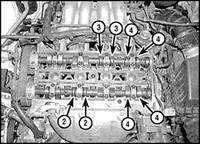  Проверка и регулировка зазоров клапанов (модели 1998 г. выпуска) Mazda 626