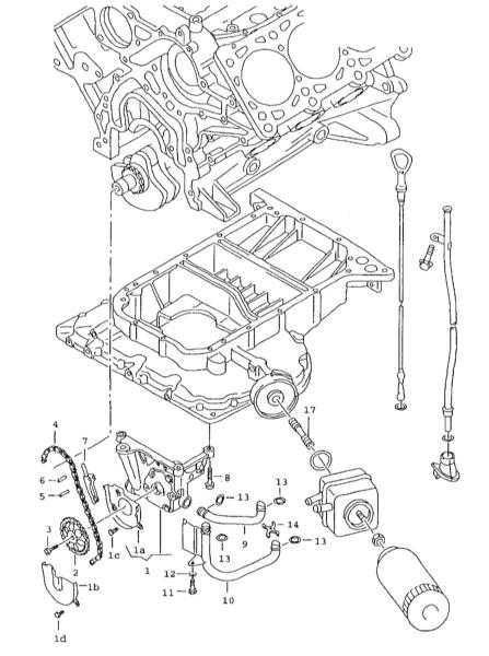  Масляный насос и поддон картера Audi A4