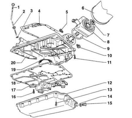  Масляный насос и поддон картера Audi A4