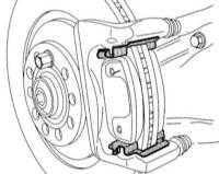  Снятие и установка колодок тормозных механизмов задних колёс Audi A4
